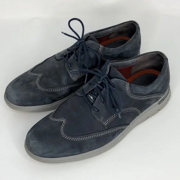 Clarks | Shoes | Clarks Uubyner Way Navy Nubuck Leather 